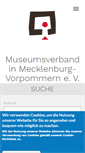 Mobile Screenshot of museumsverband-mv.de