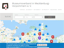 Tablet Screenshot of museumsverband-mv.de
